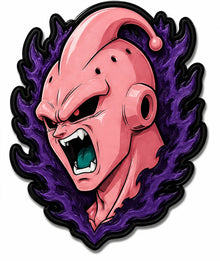 Pin Dragon Ball - Kid Buu - aura violette