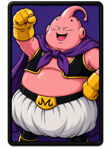 Majin Buu - fond violet